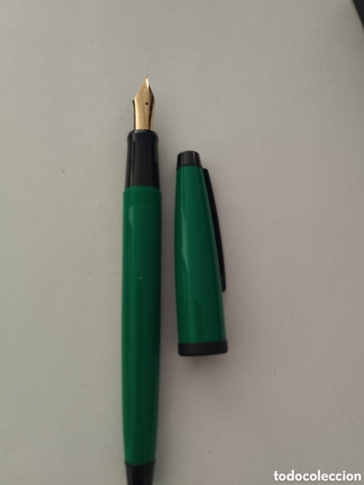 Plumas estilogr&aacute;ficas antiguas: CROSS pluma estilogr&aacute;fica verde - Foto 2