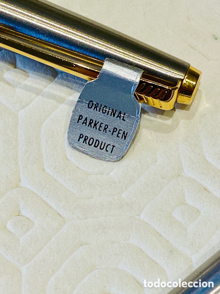 Plumas estilogr&aacute;ficas antiguas: Dos plumas PARKER 45 con estuche - Foto 8