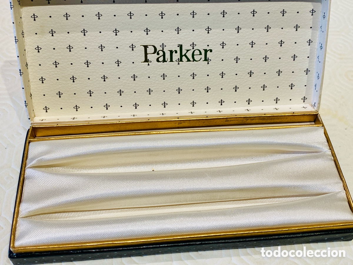 Plumas estilogr&aacute;ficas antiguas: Dos plumas PARKER 45 con estuche - Foto 12