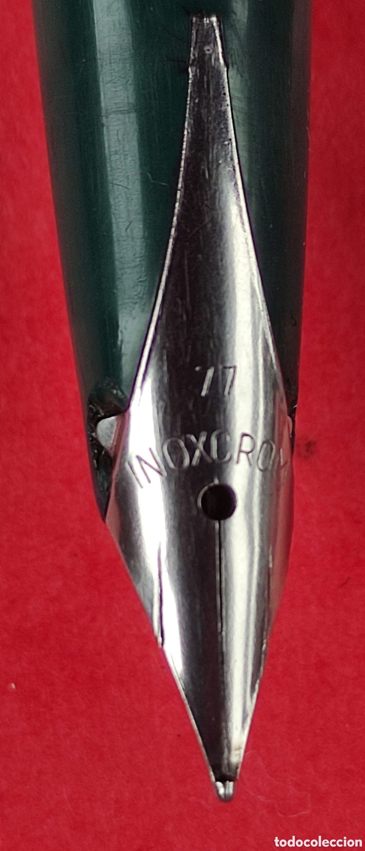 Plumas estilogr&aacute;ficas antiguas: Pluma Inoxcrom 77,- plumin INLAID - Foto 4