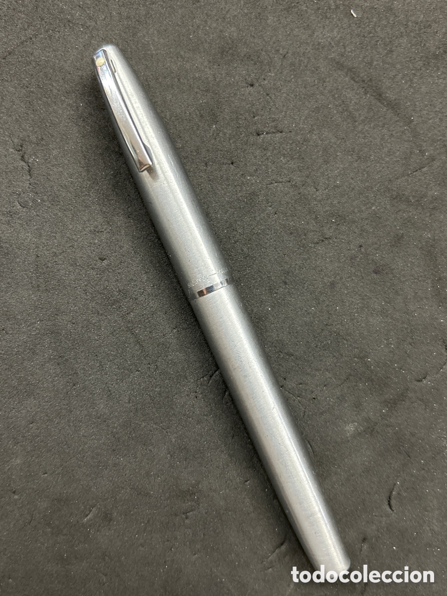 Plumas estilogr&aacute;ficas antiguas: Pluma Sheaffer plateada - Foto 1