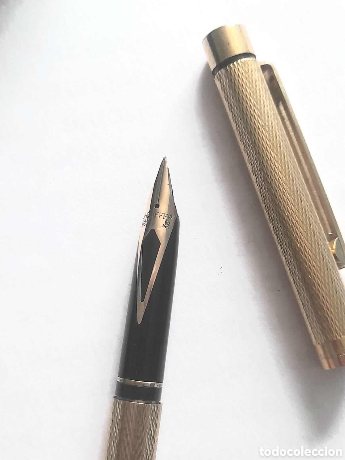 Plumas estilogr&aacute;ficas antiguas: PLUMA SHEAFFER EN ORO 14K. - Foto 4