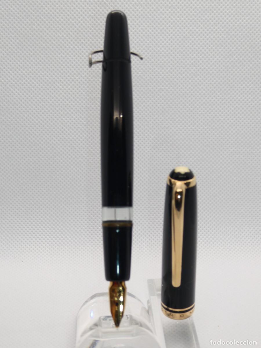 Plumas estilogr&aacute;ficas antiguas: Pluma Montblanc 254 Plumin OM - Foto 4
