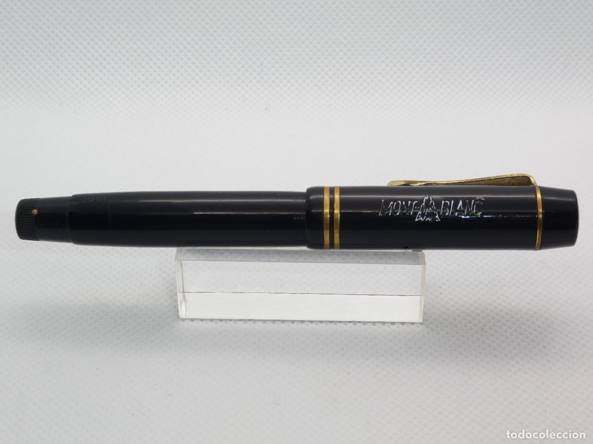 Plumas estilogr&aacute;ficas antiguas: Pluma Montblanc 332 Negra plum&iacute;n B - Foto 1