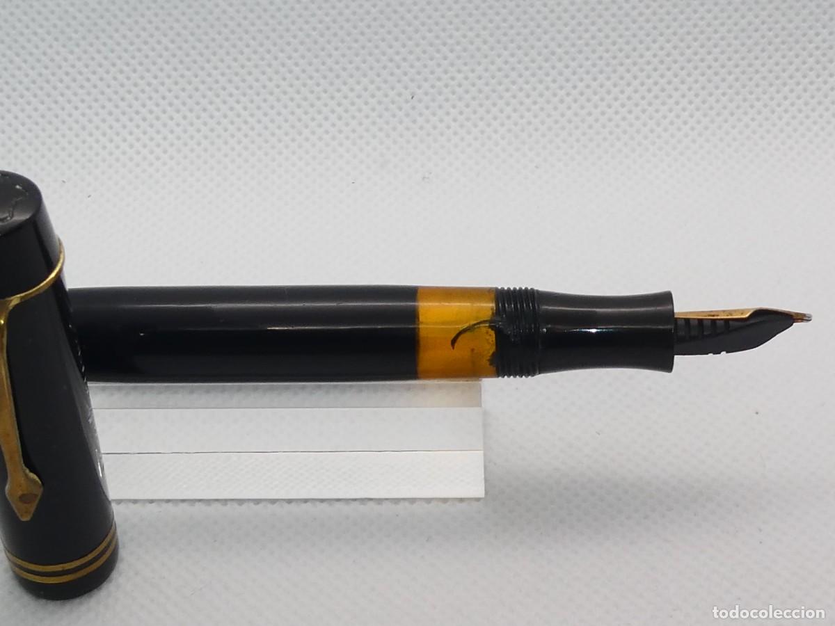 Plumas estilogr&aacute;ficas antiguas: Pluma Montblanc 332 Negra plum&iacute;n B - Foto 3