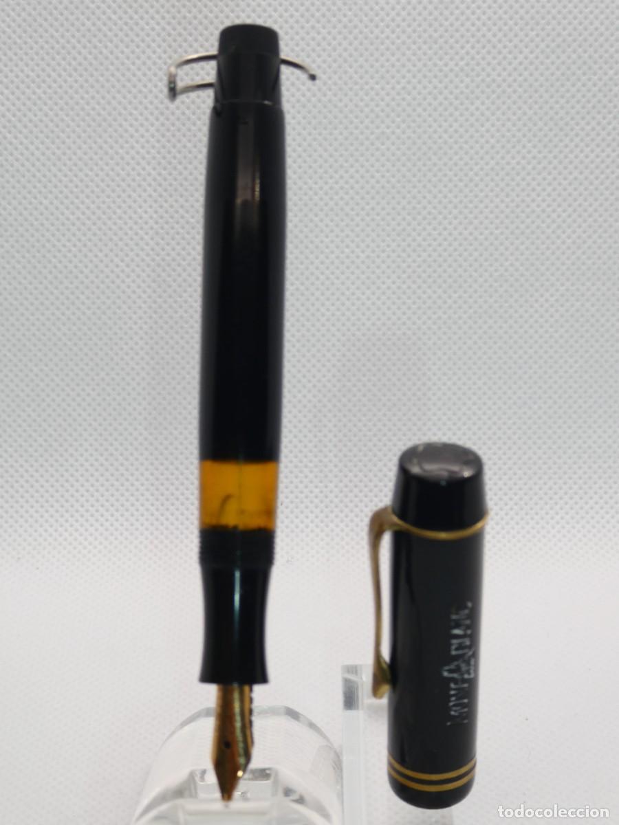 Plumas estilogr&aacute;ficas antiguas: Pluma Montblanc 332 Negra plum&iacute;n B - Foto 7