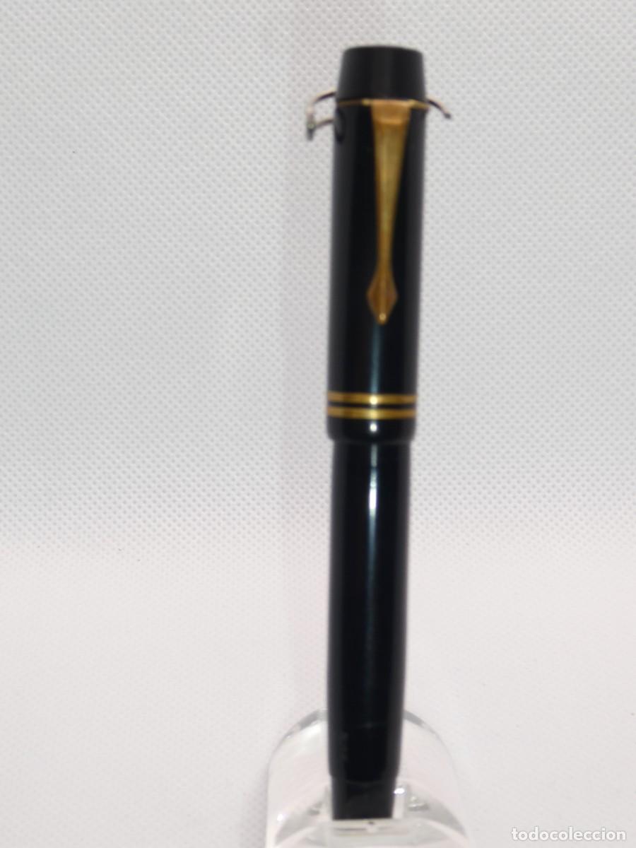 Plumas estilogr&aacute;ficas antiguas: Pluma Montblanc 332 Negra plum&iacute;n B - Foto 8