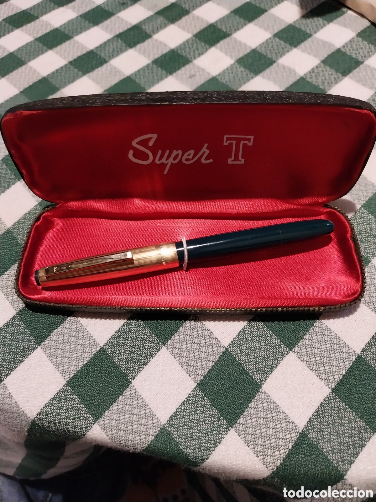 Plumas estilogr&aacute;ficas antiguas: Pluma super T Gester con su estuche - Foto 5