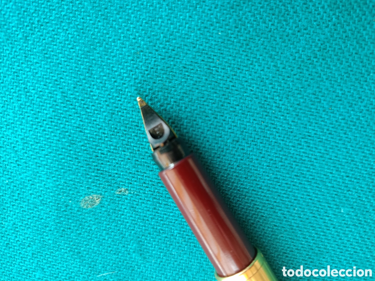 Plumas estilogr&aacute;ficas antiguas: PLUMA PARKER DORADA UK - Foto 2