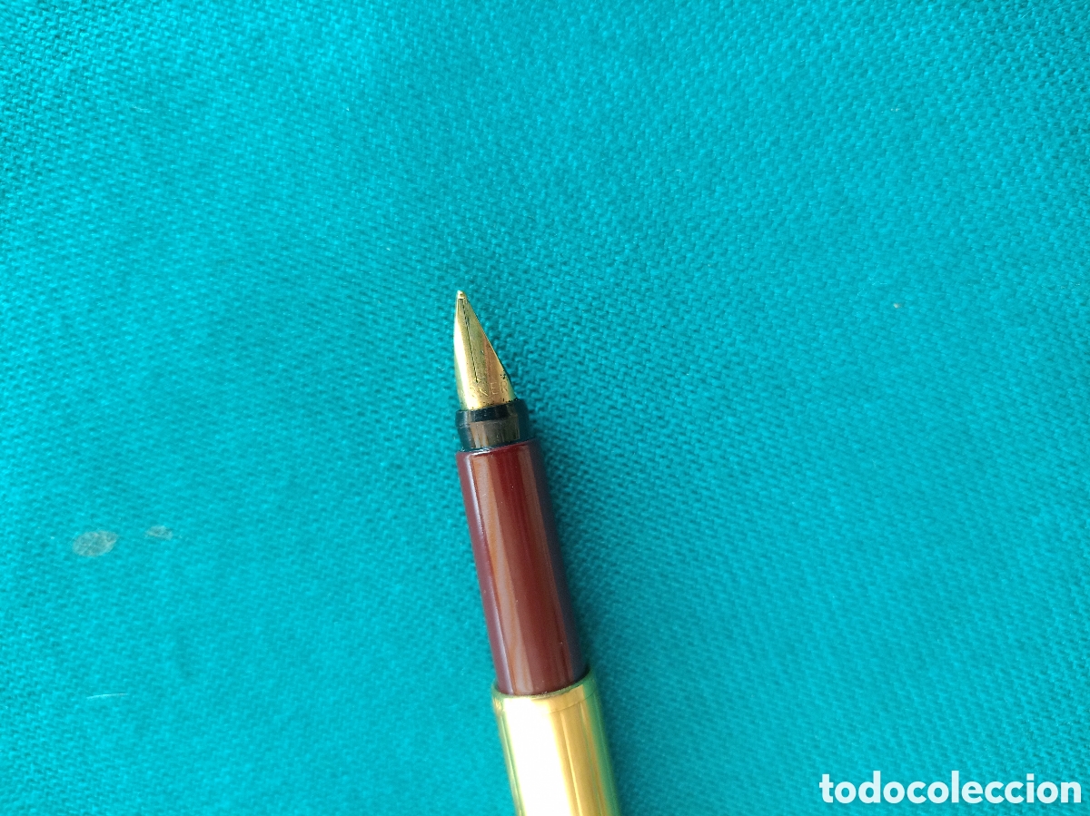 Plumas estilogr&aacute;ficas antiguas: PLUMA PARKER DORADA UK - Foto 6