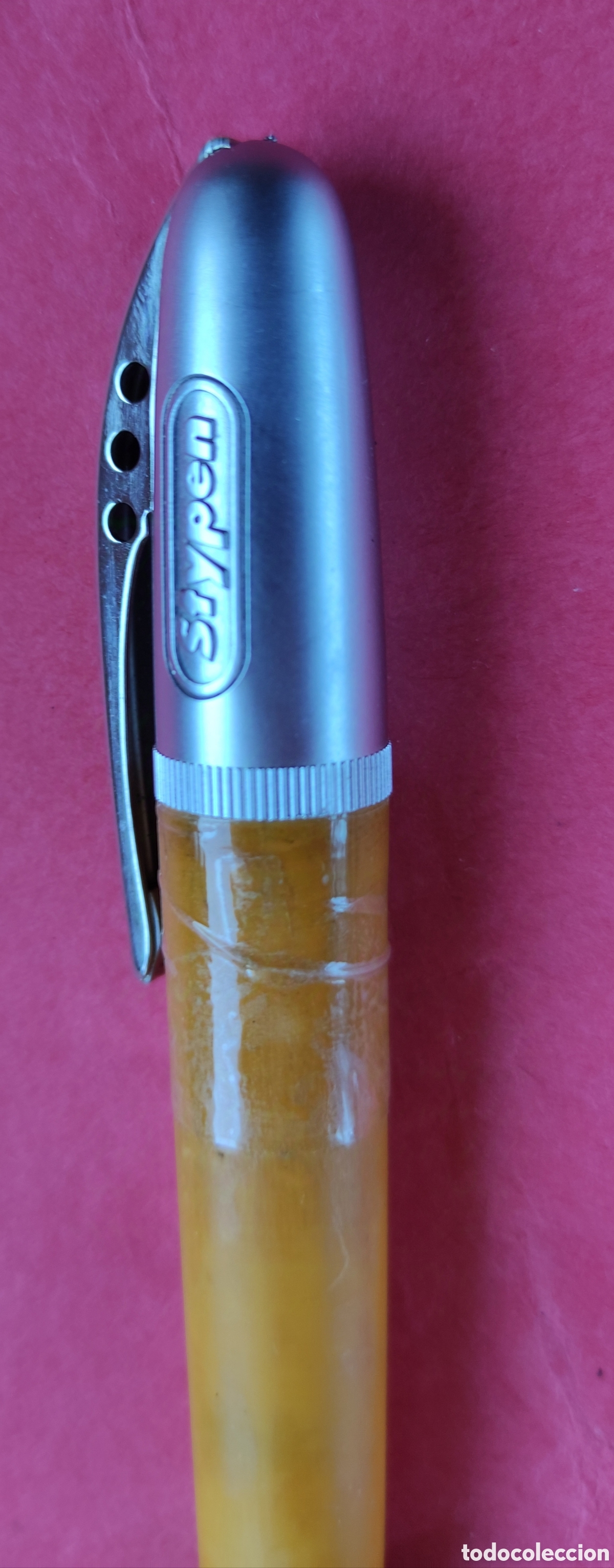Plumas estilogr&aacute;ficas antiguas: Pluma estilografica Stypen retractil - Foto 2