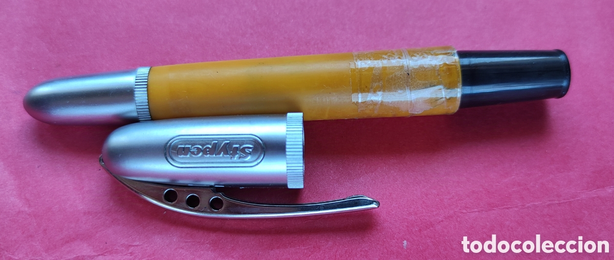 Plumas estilogr&aacute;ficas antiguas: Pluma estilografica Stypen retractil - Foto 6