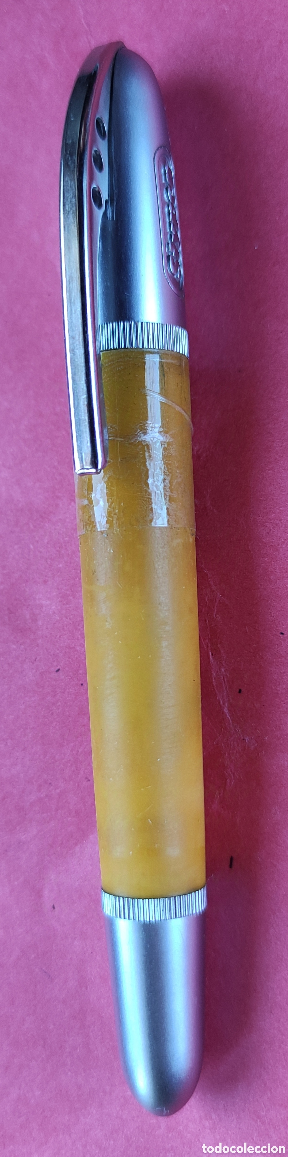 Plumas estilogr&aacute;ficas antiguas: Pluma estilografica Stypen retractil - Foto 1
