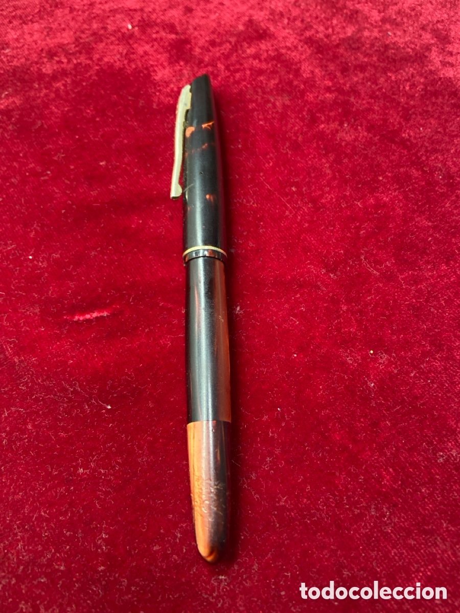 Plumas estilogr&aacute;ficas antiguas: Soma Stylomine Plumin oro 18 cts - Foto 3