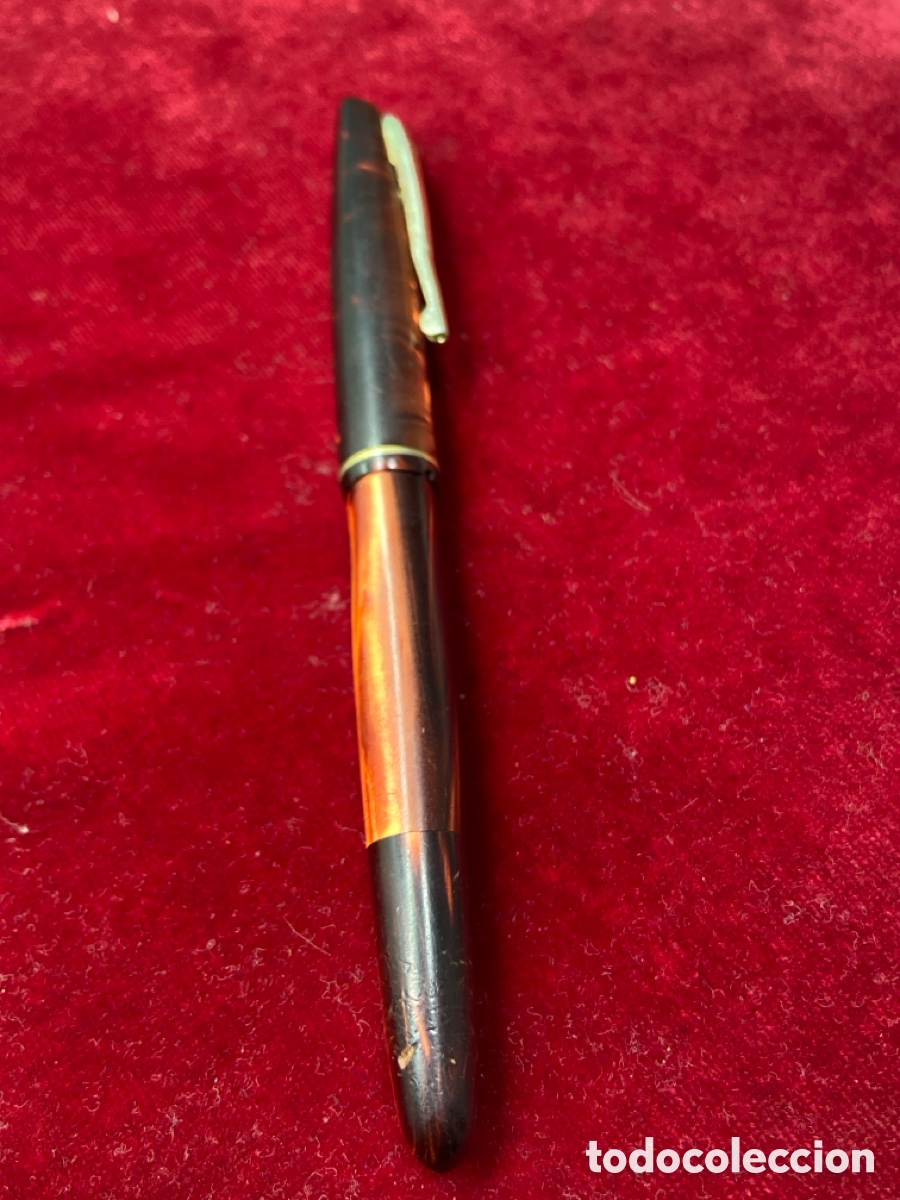 Plumas estilogr&aacute;ficas antiguas: Soma Stylomine Plumin oro 18 cts - Foto 4
