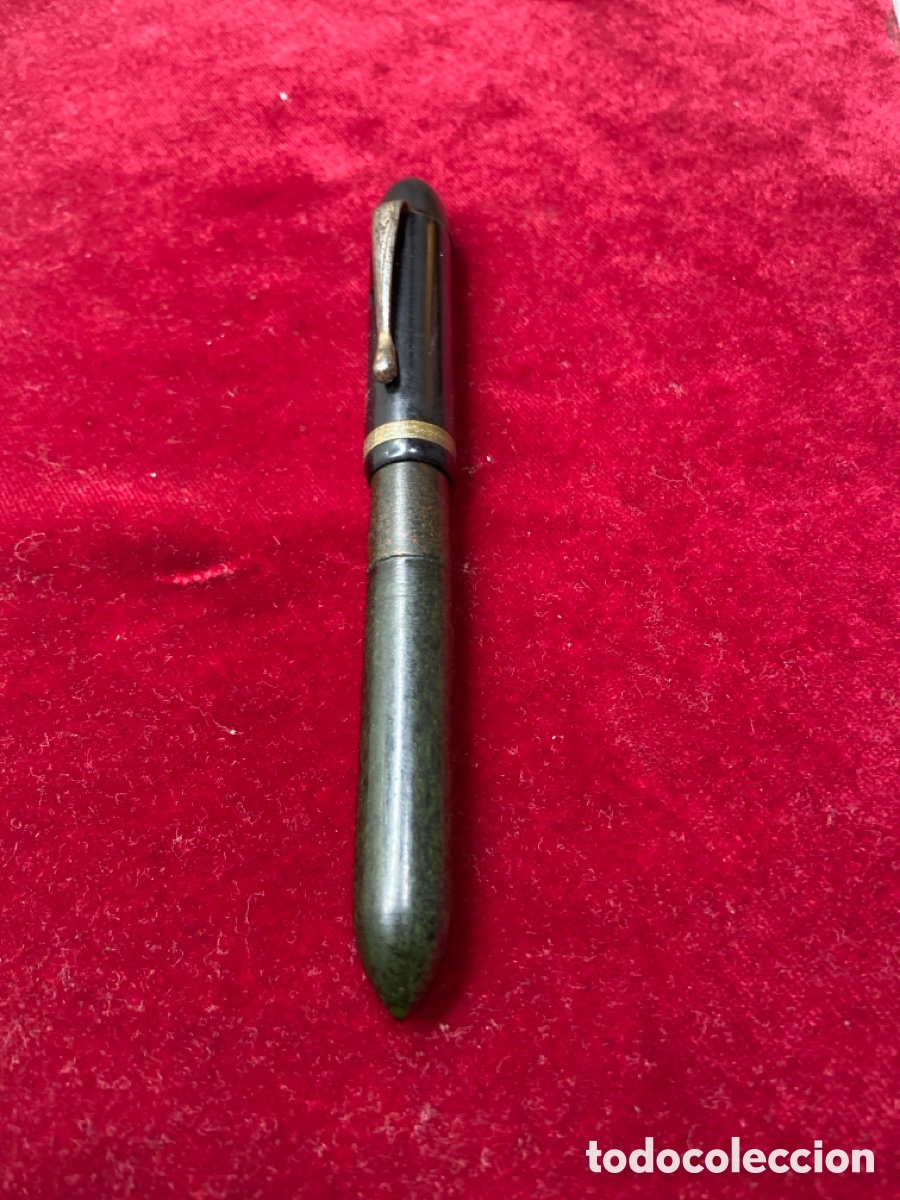 Plumas estilogr&aacute;ficas antiguas: INOXCROM Plumin cold plated 18cts - Foto 5