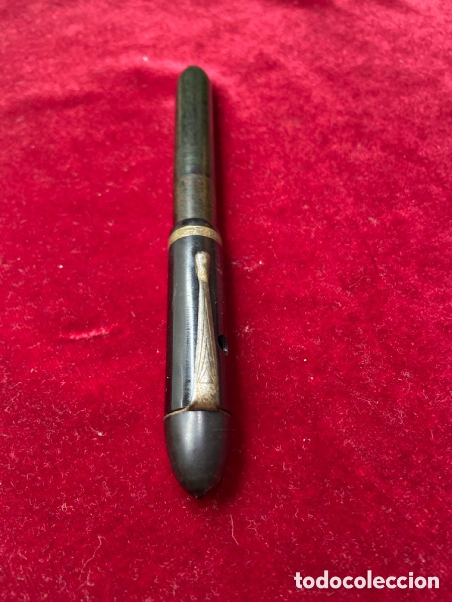 Plumas estilogr&aacute;ficas antiguas: INOXCROM Plumin cold plated 18cts - Foto 6