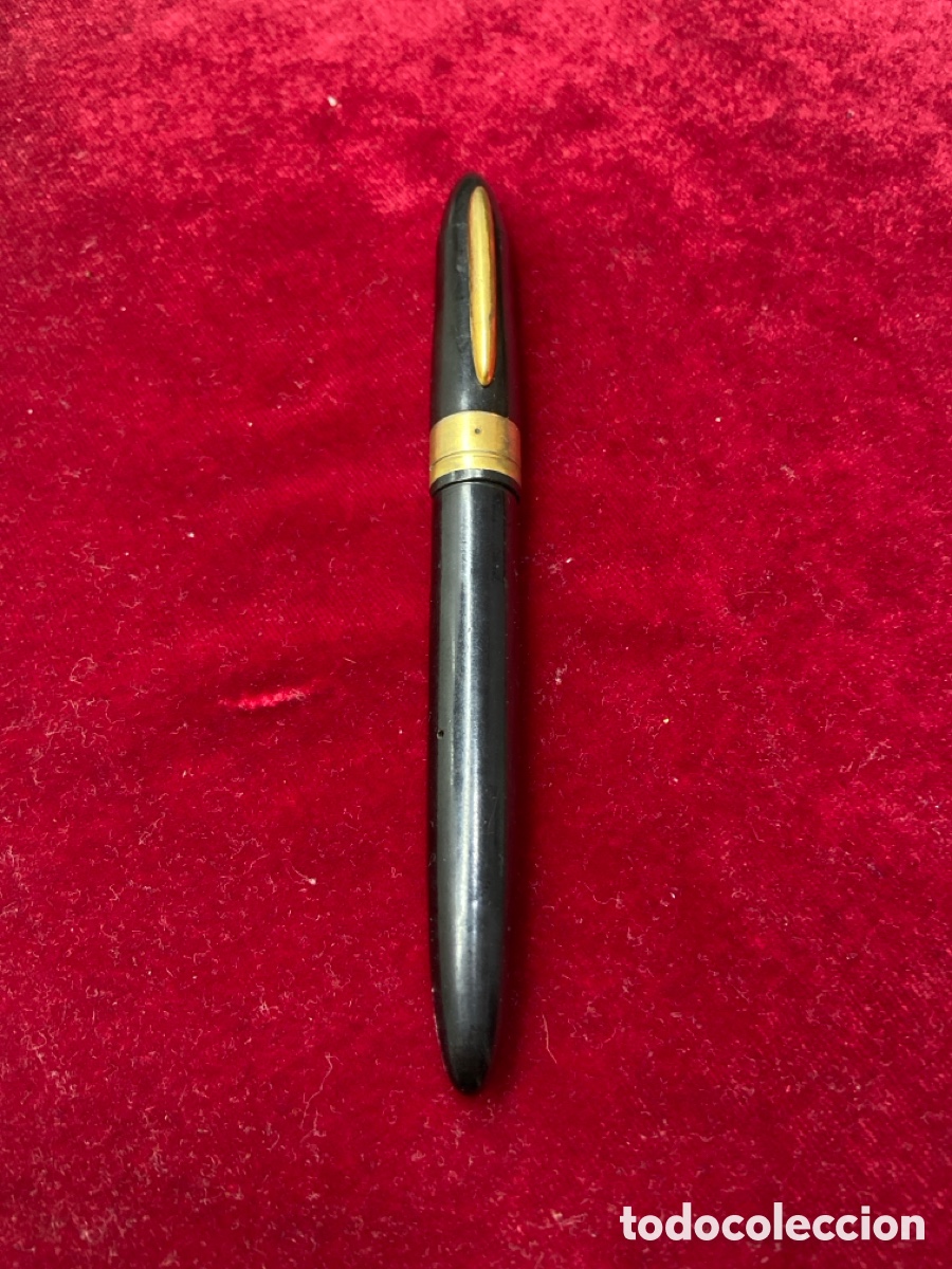 Plumas estilogr&aacute;ficas antiguas: Inoxcrom.Plumin cold plated 18cts - Foto 4