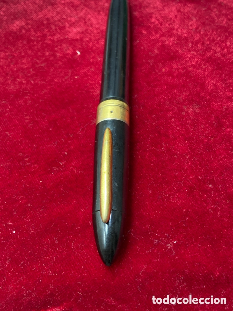 Plumas estilogr&aacute;ficas antiguas: Inoxcrom.Plumin cold plated 18cts - Foto 5