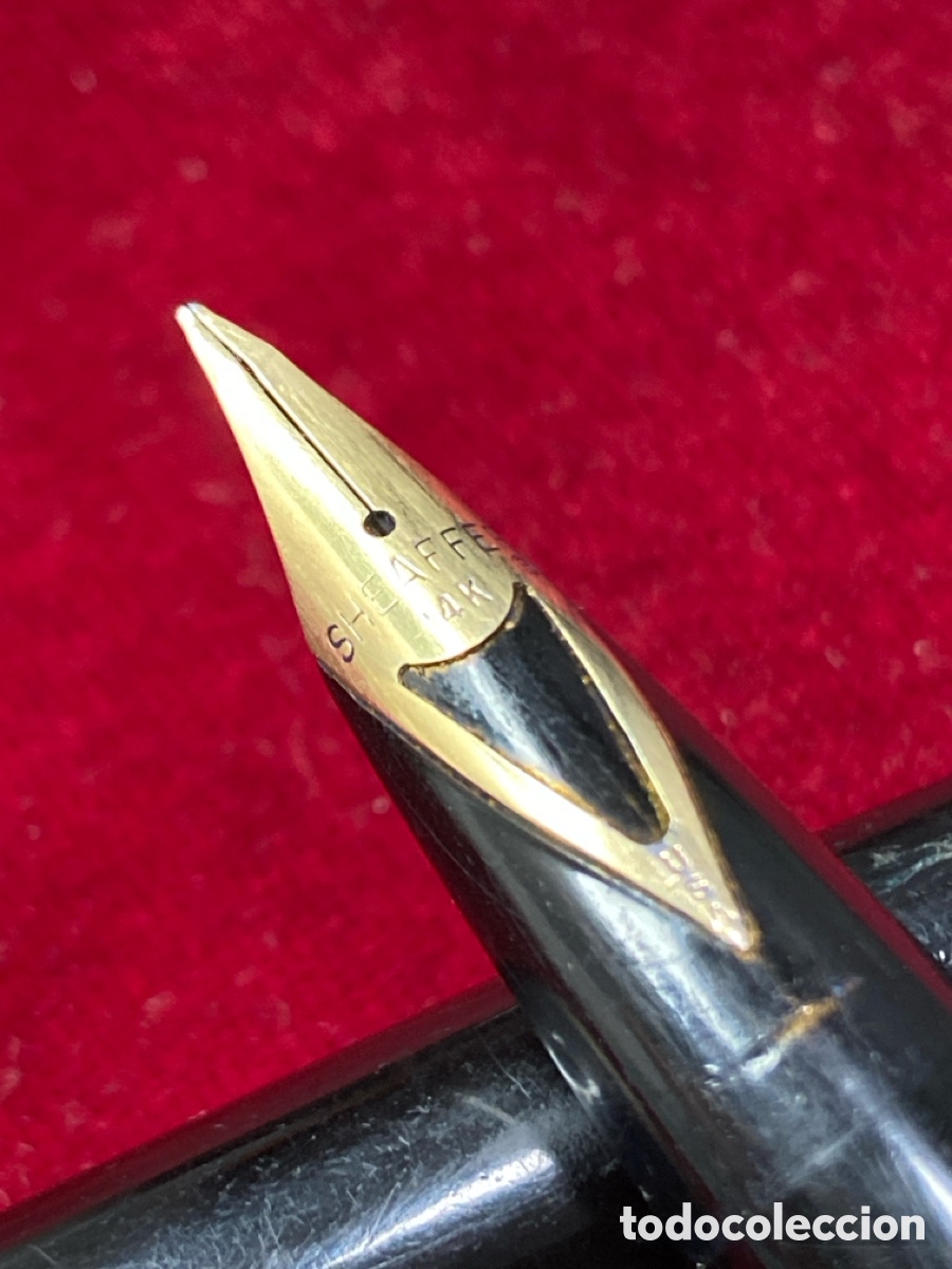 Plumas estilogr&aacute;ficas antiguas: SHEAFER .Plumin de oro 14cts - Foto 2