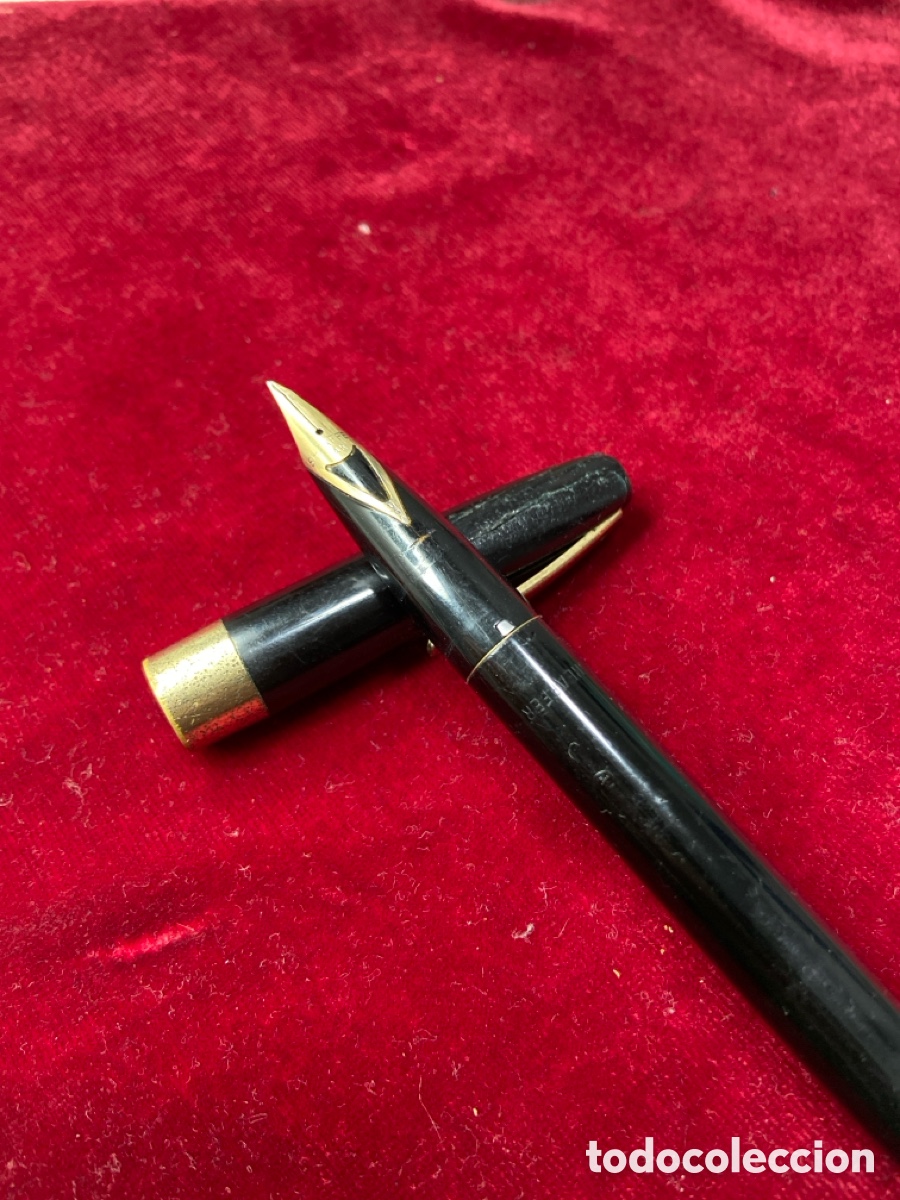 Plumas estilogr&aacute;ficas antiguas: SHEAFER .Plumin de oro 14cts - Foto 3