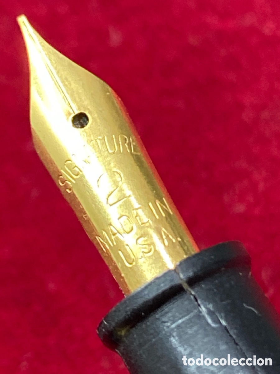 Plumas estilogr&aacute;ficas antiguas: SIGNATURE. Made in USA. - Foto 2
