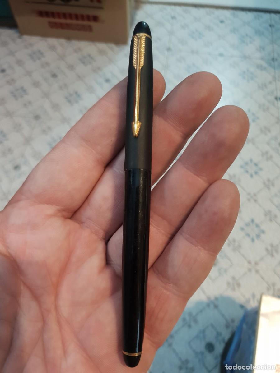 Plumas estilogr&aacute;ficas antiguas: Pluma parker en estuche vintage - Foto 2