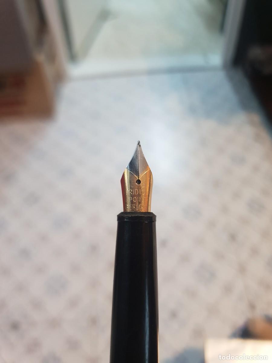 Plumas estilogr&aacute;ficas antiguas: Pluma parker en estuche vintage - Foto 4