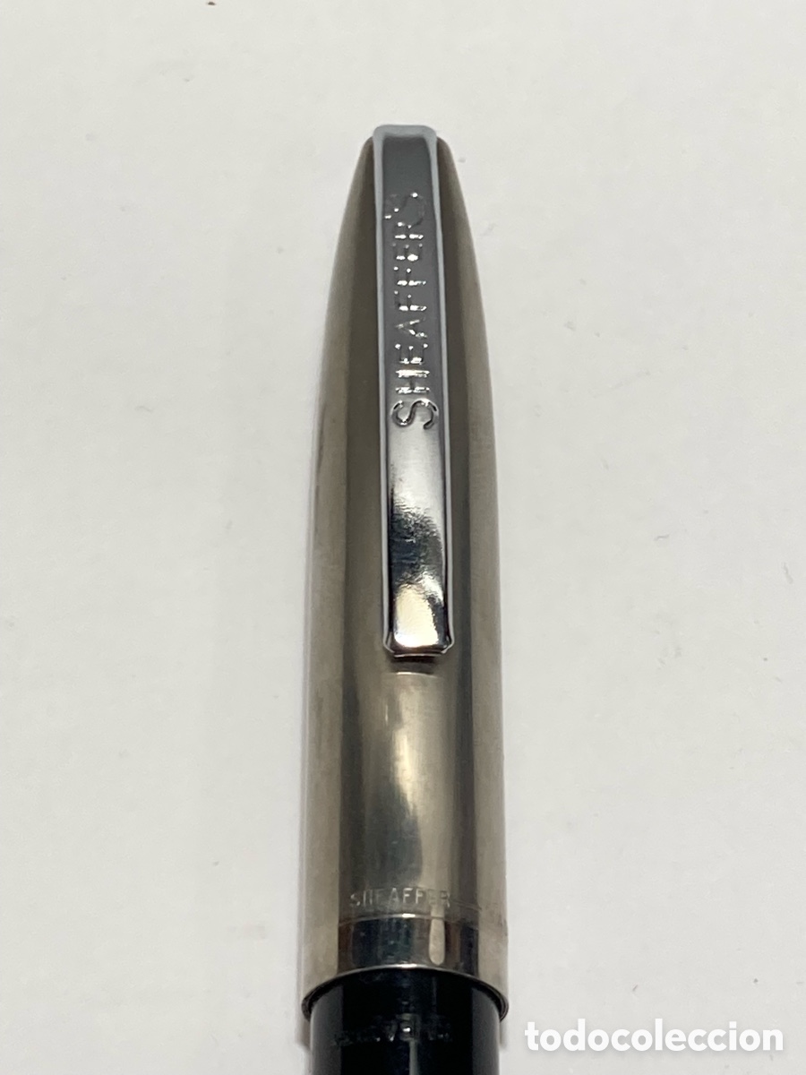 Plumas estilogr&aacute;ficas antiguas: SHEAFFER IMPERIAL. PL&Aacute;STICO NEGRO CARGA TOUCHDOWN /PLUMA12-8 - Foto 2