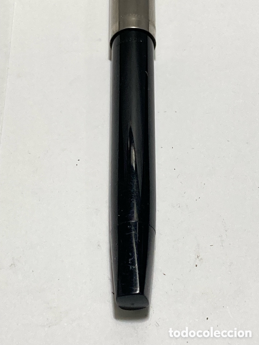Plumas estilogr&aacute;ficas antiguas: SHEAFFER IMPERIAL. PL&Aacute;STICO NEGRO CARGA TOUCHDOWN /PLUMA12-8 - Foto 3