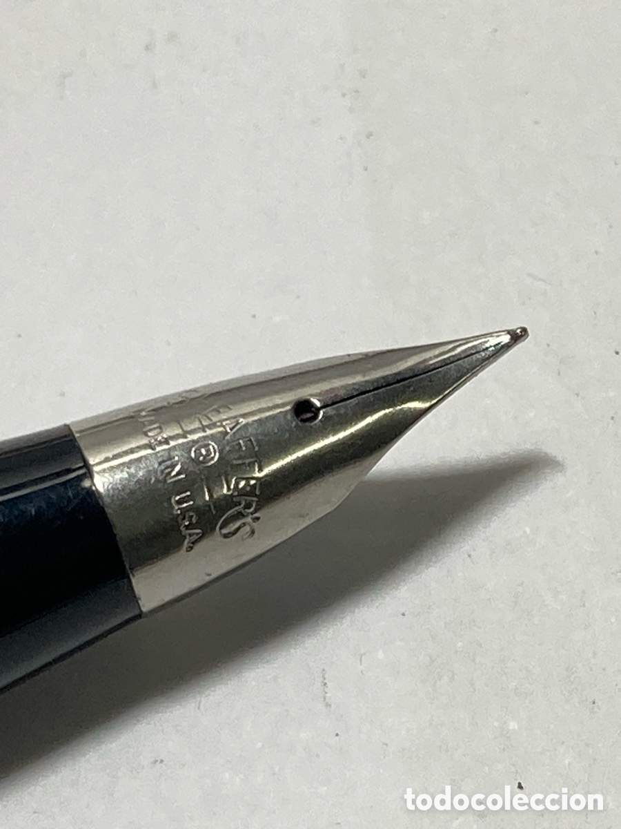 Plumas estilogr&aacute;ficas antiguas: SHEAFFER IMPERIAL. PL&Aacute;STICO NEGRO CARGA TOUCHDOWN /PLUMA12-8 - Foto 4