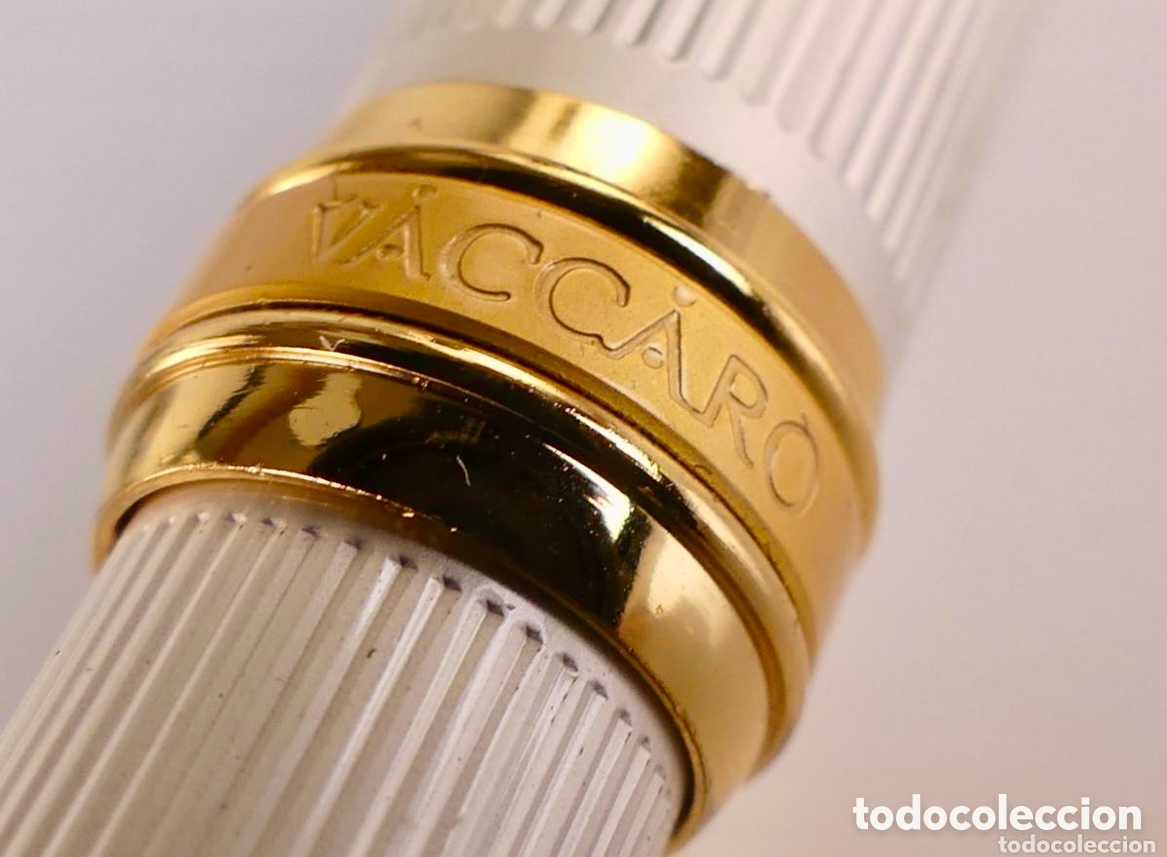 Plumas estilogr&aacute;ficas antiguas: PLUMA VACCARO DE COLECCI&Oacute;N CON CAJA - Foto 5