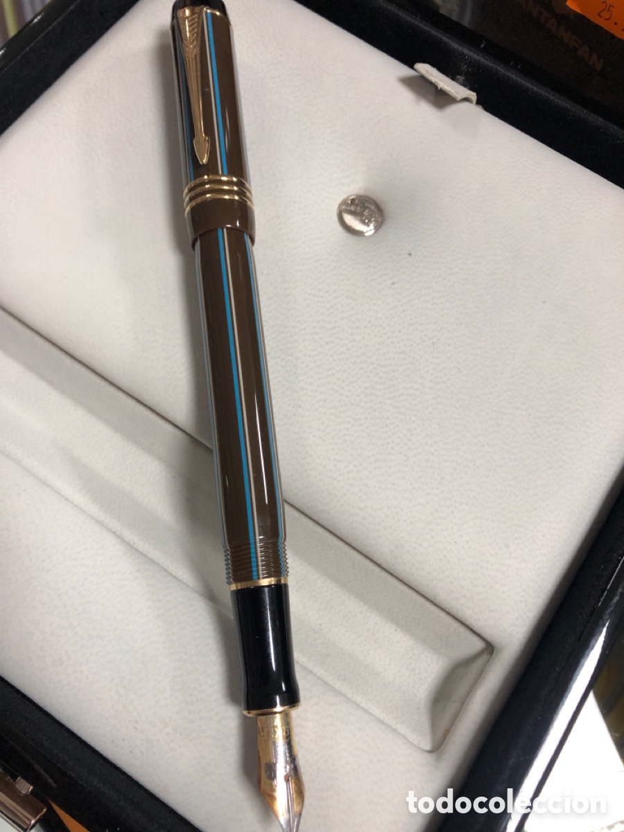 Plumas estilogr&aacute;ficas antiguas: Pluma parker d&uacute;o golf - Foto 1