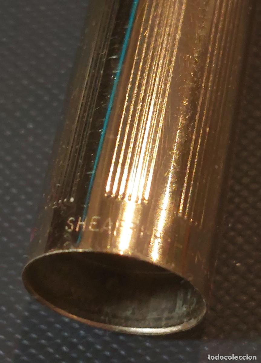 Plumas estilogr&aacute;ficas antiguas: PLUMA SHEAFFER DORADA - Foto 5
