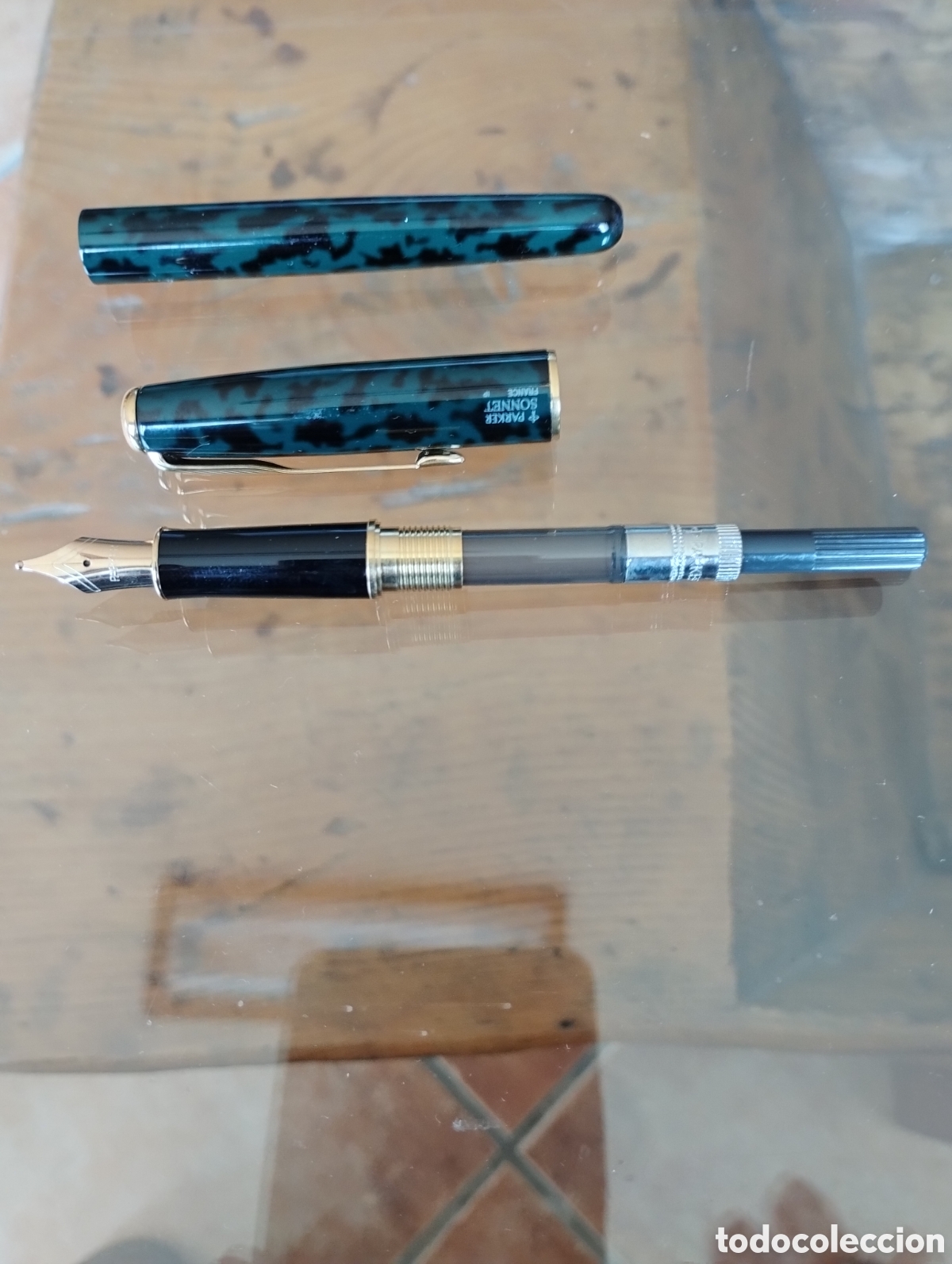Plumas estilogr&aacute;ficas antiguas: Pluma Parker Sonet laqued - Foto 1