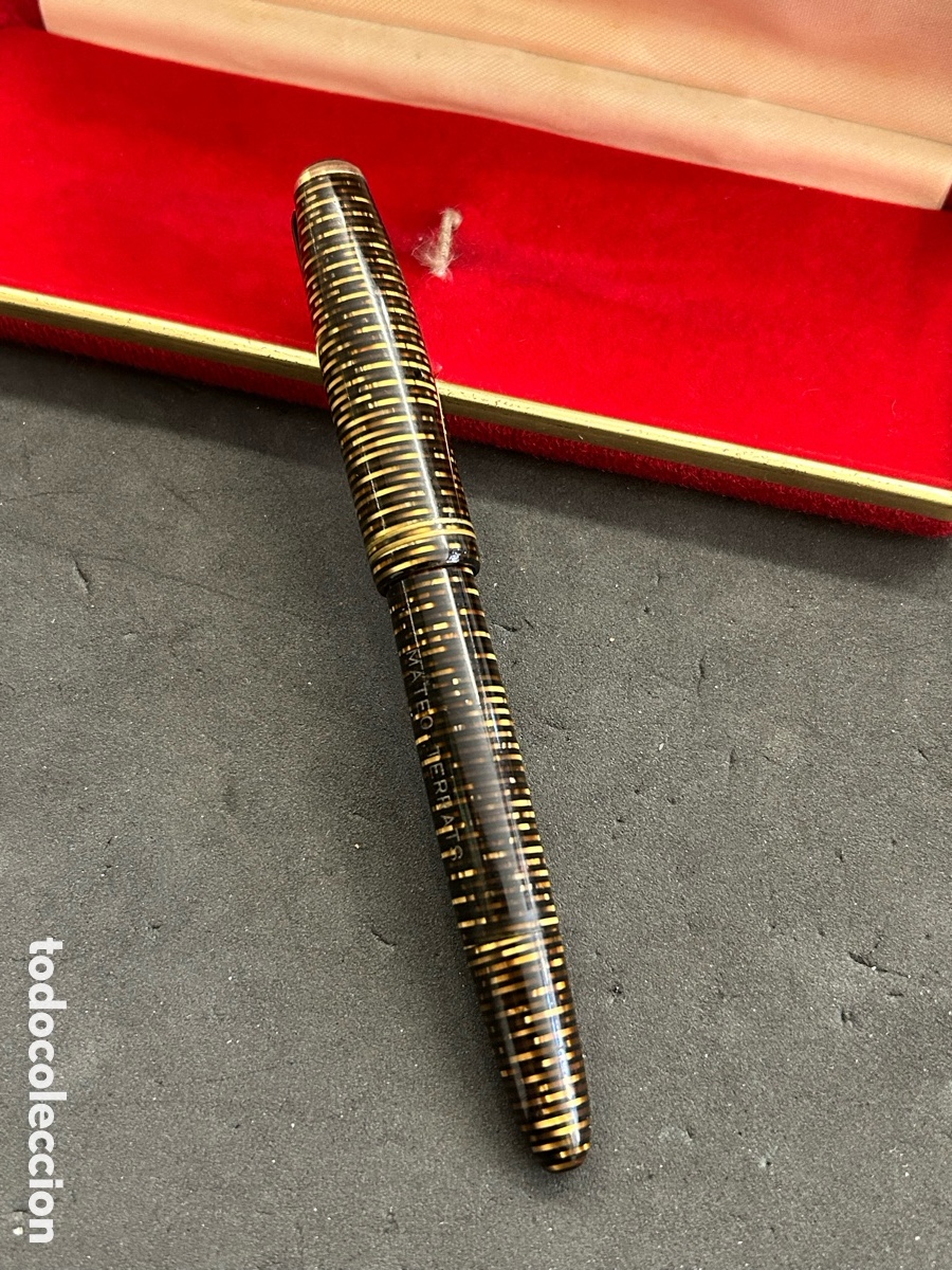 Plumas estilogr&aacute;ficas antiguas: Pluma Parker Vacumatic plumin 14k - Foto 3