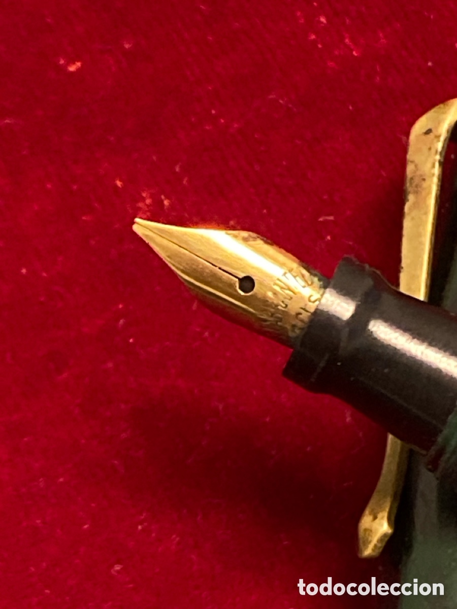 Plumas estilogr&aacute;ficas antiguas: WARRANTED .Plumin de oro 14cts - Foto 2