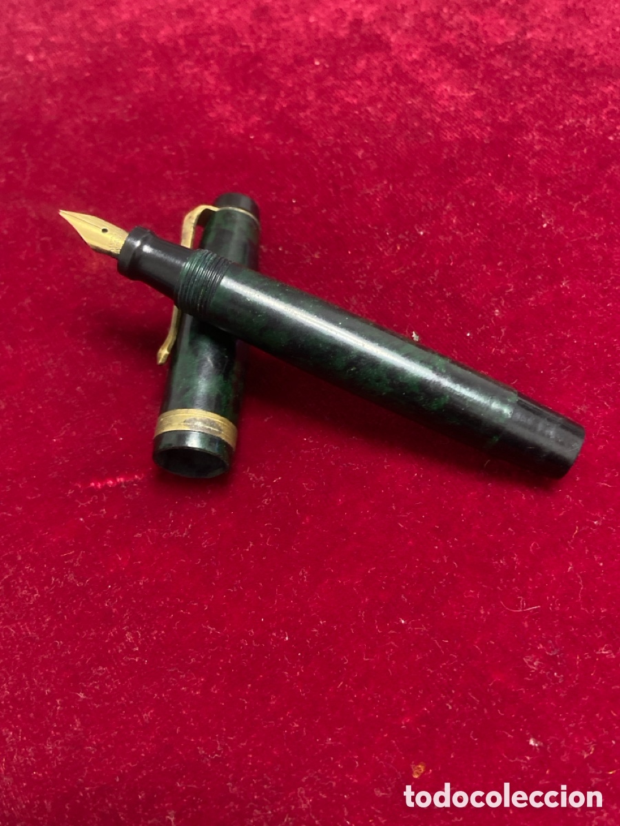 Plumas estilogr&aacute;ficas antiguas: WARRANTED .Plumin de oro 14cts - Foto 1
