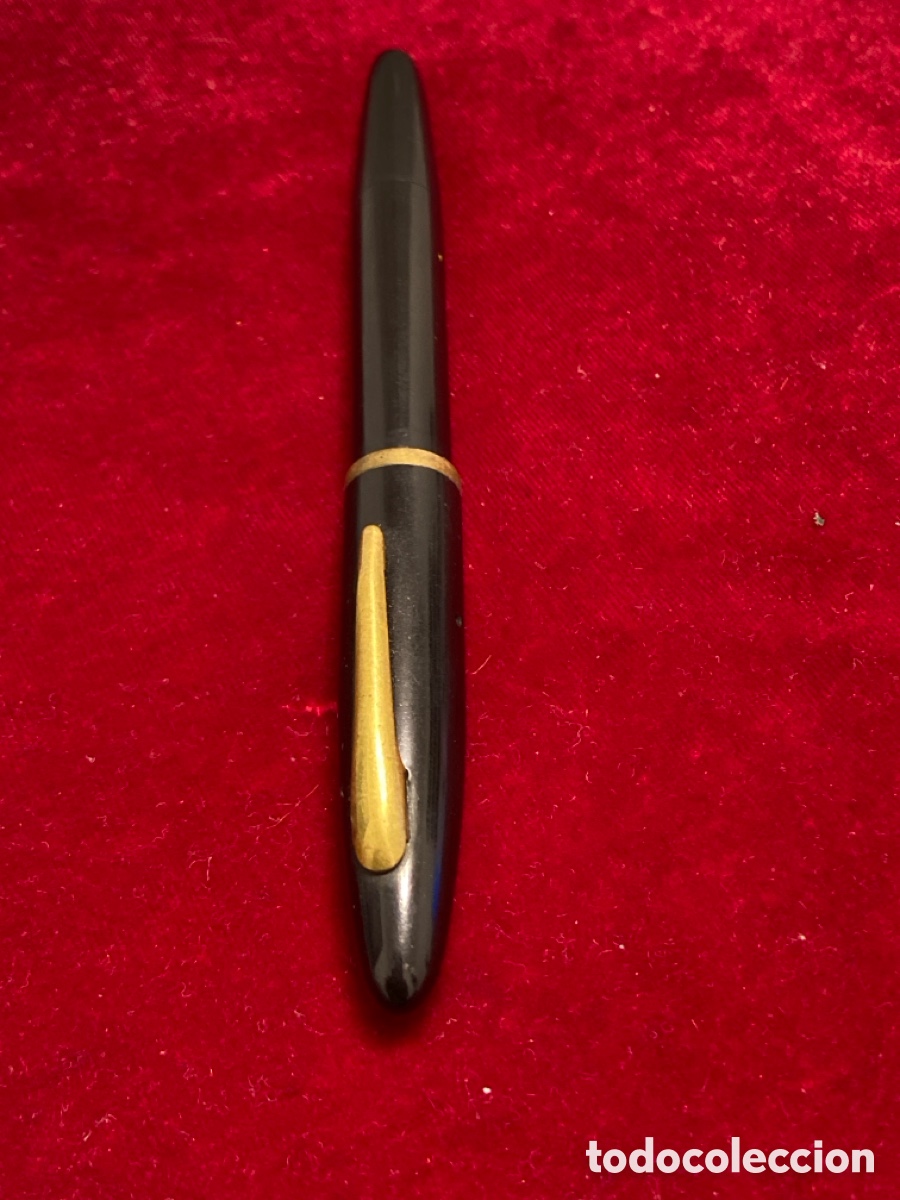 Plumas estilogr&aacute;ficas antiguas: INOXCROM .Plumin cold plated 18cts 4 - Foto 4
