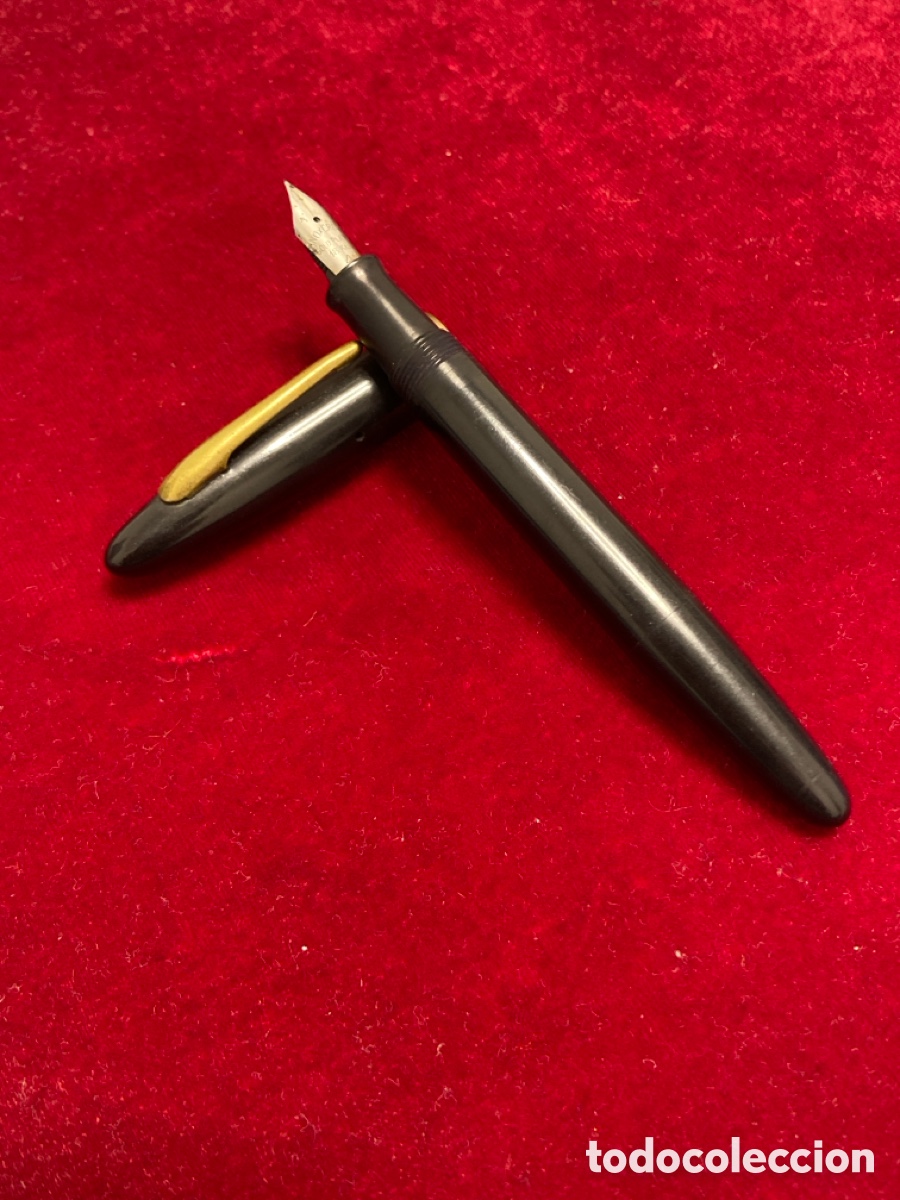Plumas estilogr&aacute;ficas antiguas: INOXCROM .Plumin cold plated 18cts 4 - Foto 1