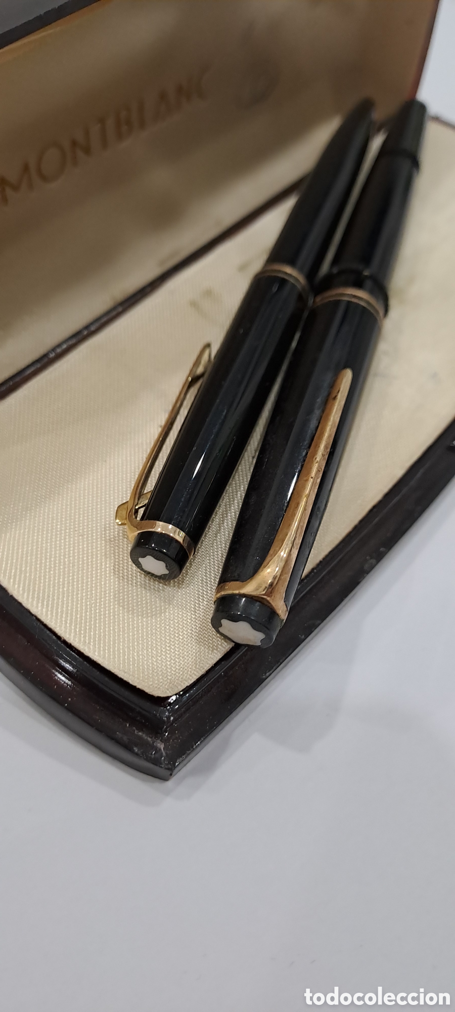 Plumas estilogr&aacute;ficas antiguas: Pluma y boligrafo Montblanc - Foto 2