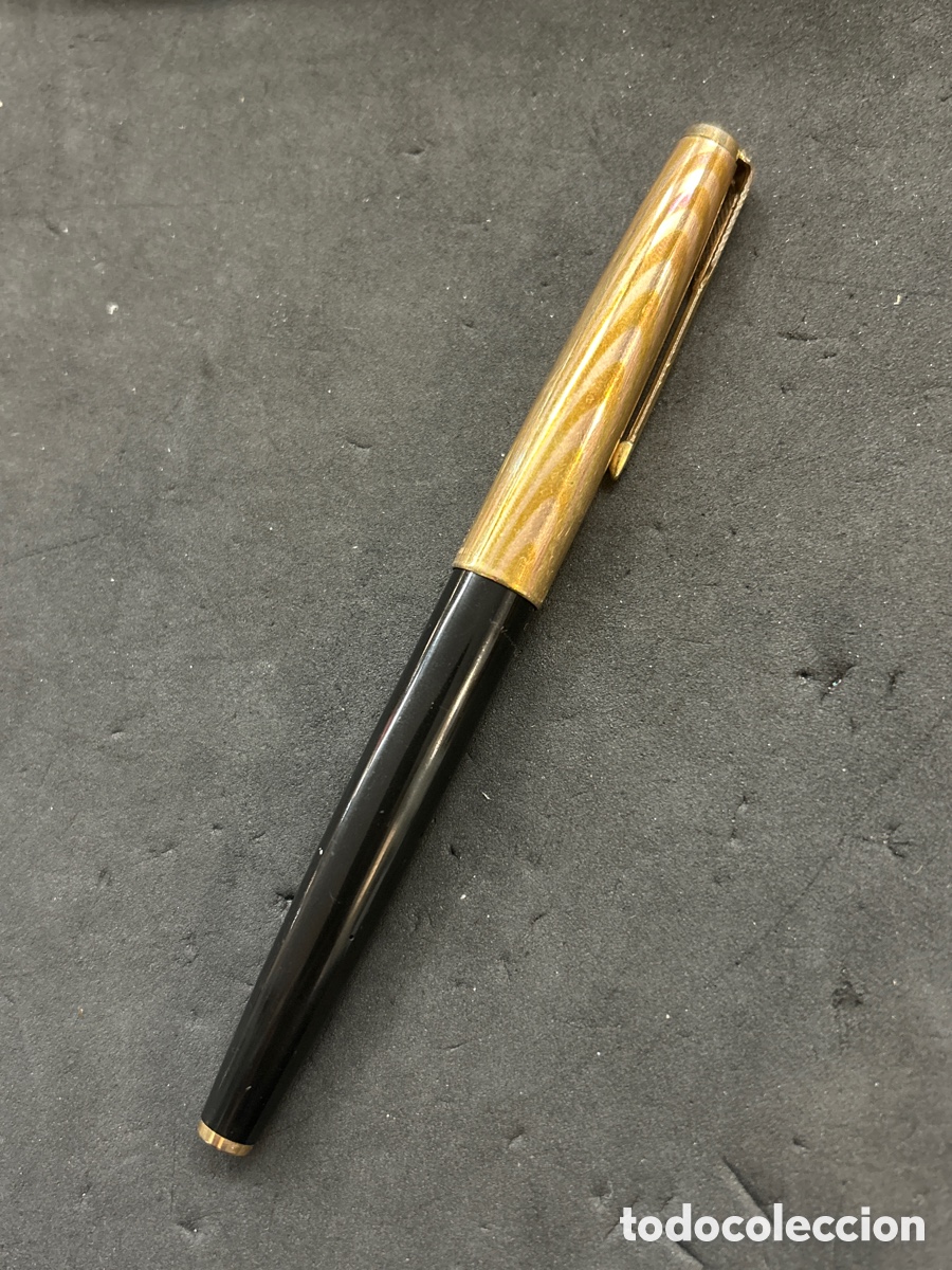 Plumas estilogr&aacute;ficas antiguas: Pluma Parker 61 y caja - Foto 2
