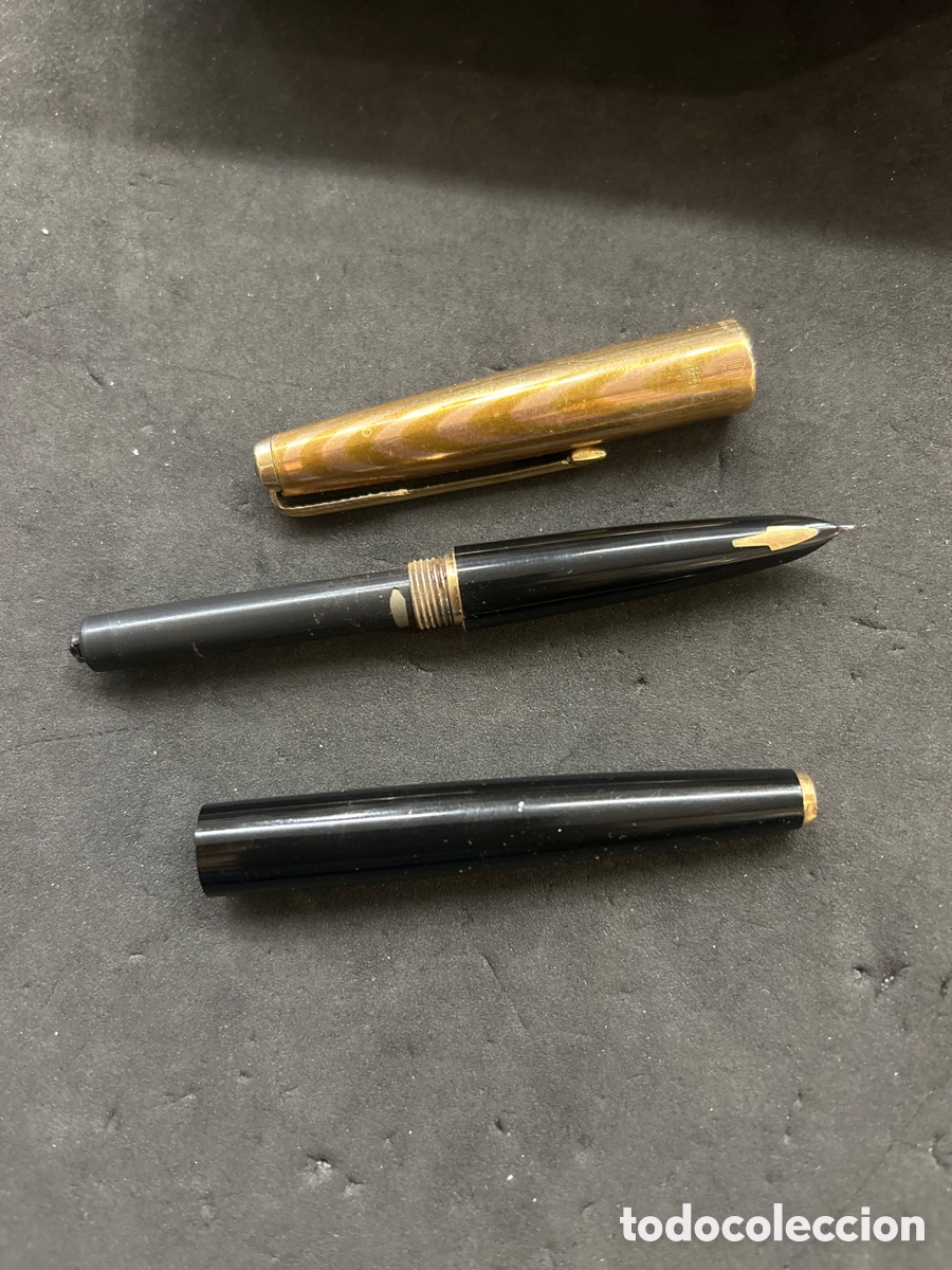 Plumas estilogr&aacute;ficas antiguas: Pluma Parker 61 y caja - Foto 4