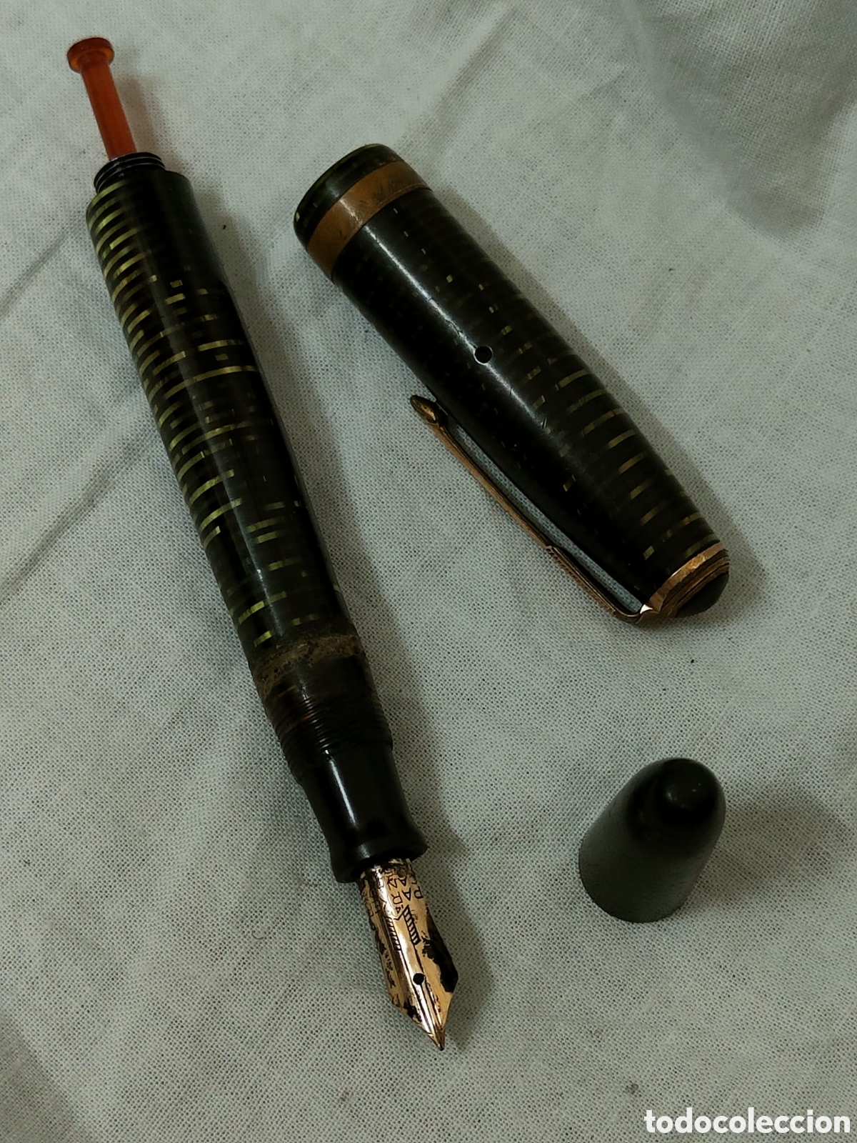 Plumas estilogr&aacute;ficas antiguas: PLUMA PARKER VACUMATIC - Foto 3