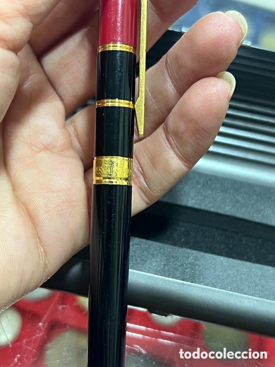 Plumas estilogr&aacute;ficas antiguas: Precios pluma yves saint laurent, pr&aacute;cticamente nueva - Foto 3