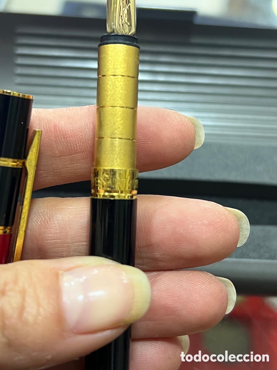 Plumas estilogr&aacute;ficas antiguas: Precios pluma yves saint laurent, pr&aacute;cticamente nueva - Foto 5