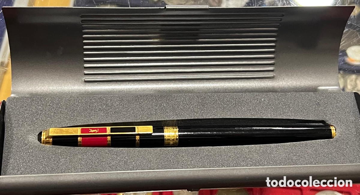 Plumas estilogr&aacute;ficas antiguas: Precios pluma yves saint laurent, pr&aacute;cticamente nueva - Foto 1