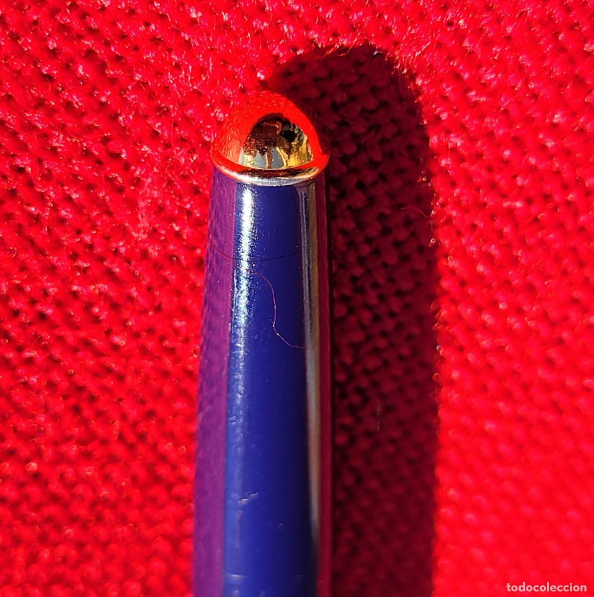 Plumas estilogr&aacute;ficas antiguas: PLUMA VACCARO AZUL Y DORADA - Foto 5
