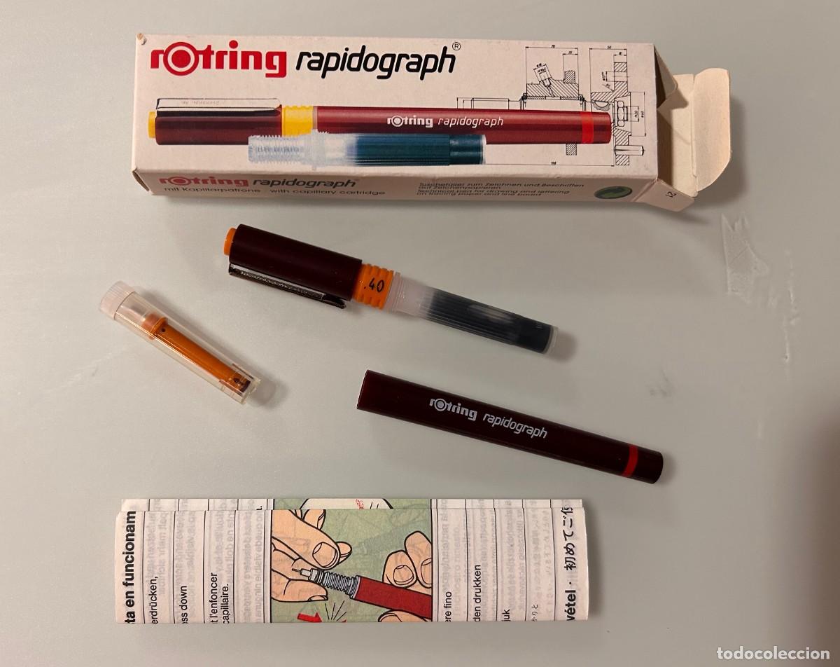 Plumas estilogr&aacute;ficas antiguas: Rotring Rapidograph de 0.40 mm nuevo - Foto 1