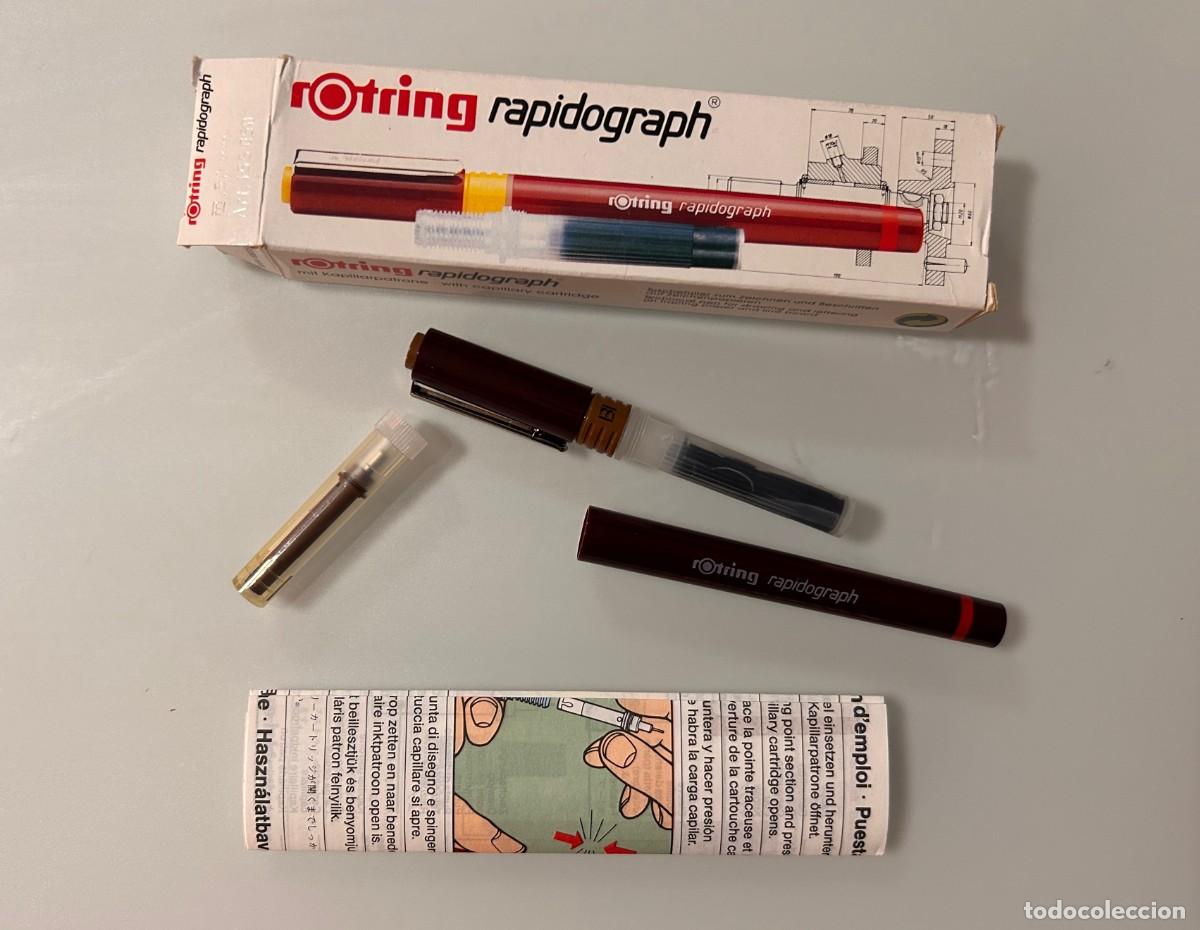 Plumas estilogr&aacute;ficas antiguas: Rotring Rapidograph de 0.50 mm nuevo - Foto 1